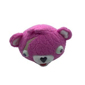 Fortnite Cuddle Team Leader Plush Pink Bear Head Epic Games 6" Russ